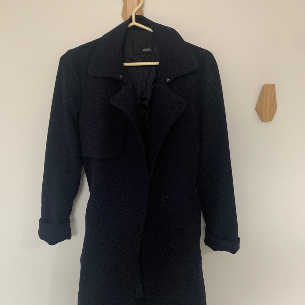Navy Trench Coat - MIxxo